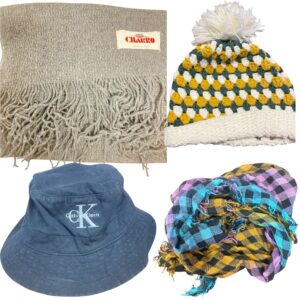 Stock-lotto-Scarves-Hats 5€ Kg