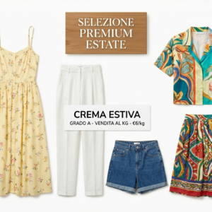 Stock-lotto-Box Fashion Cream 6€ Kg Summer