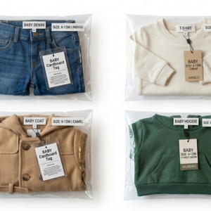 Children’s clothing (0–14 years, regenerated), bagged – €1.50 per piece